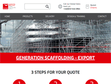 Tablet Screenshot of generationscaffolding.com